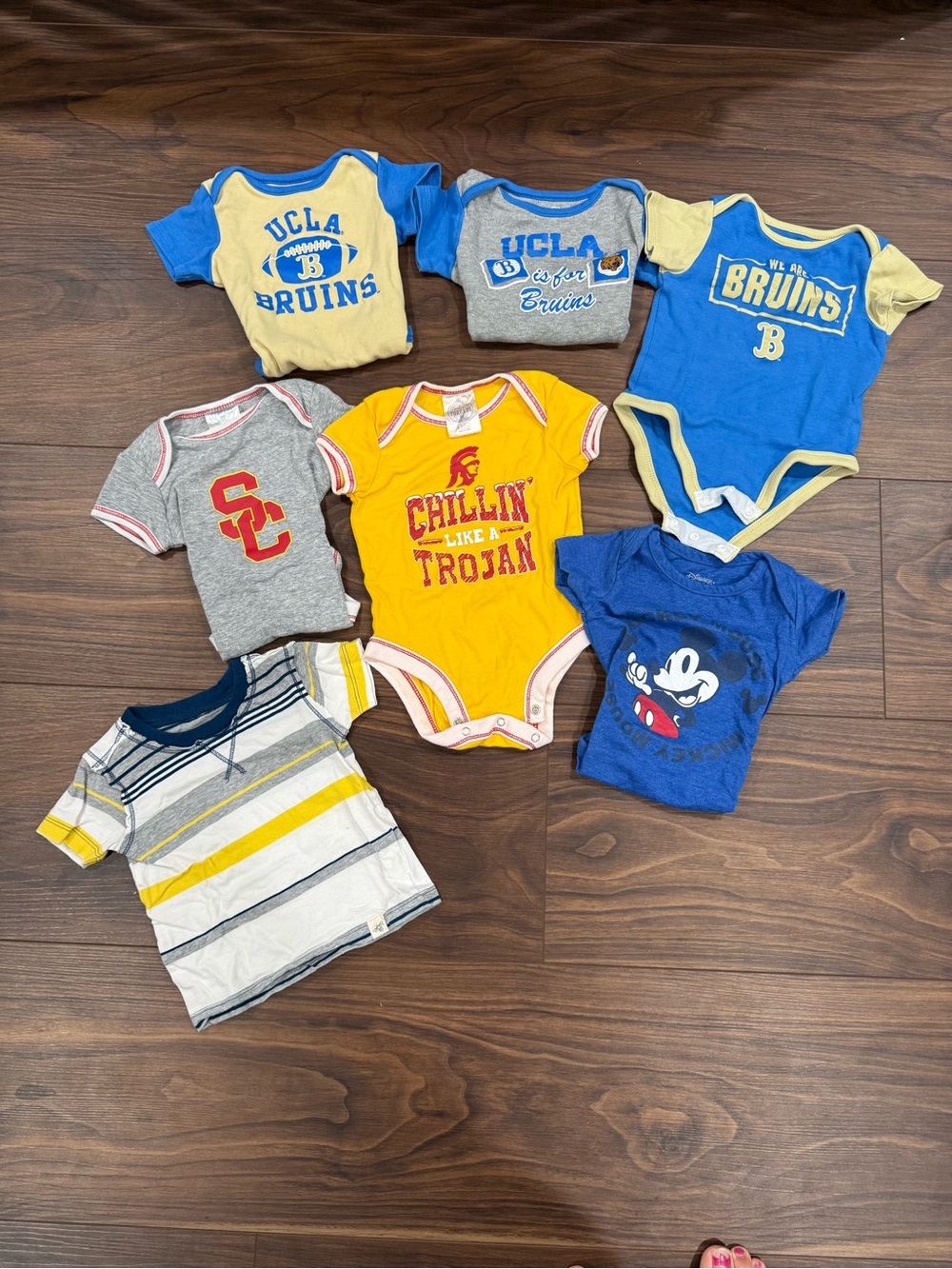 Baby 3-6 ucla & usc Bundle of Clothes